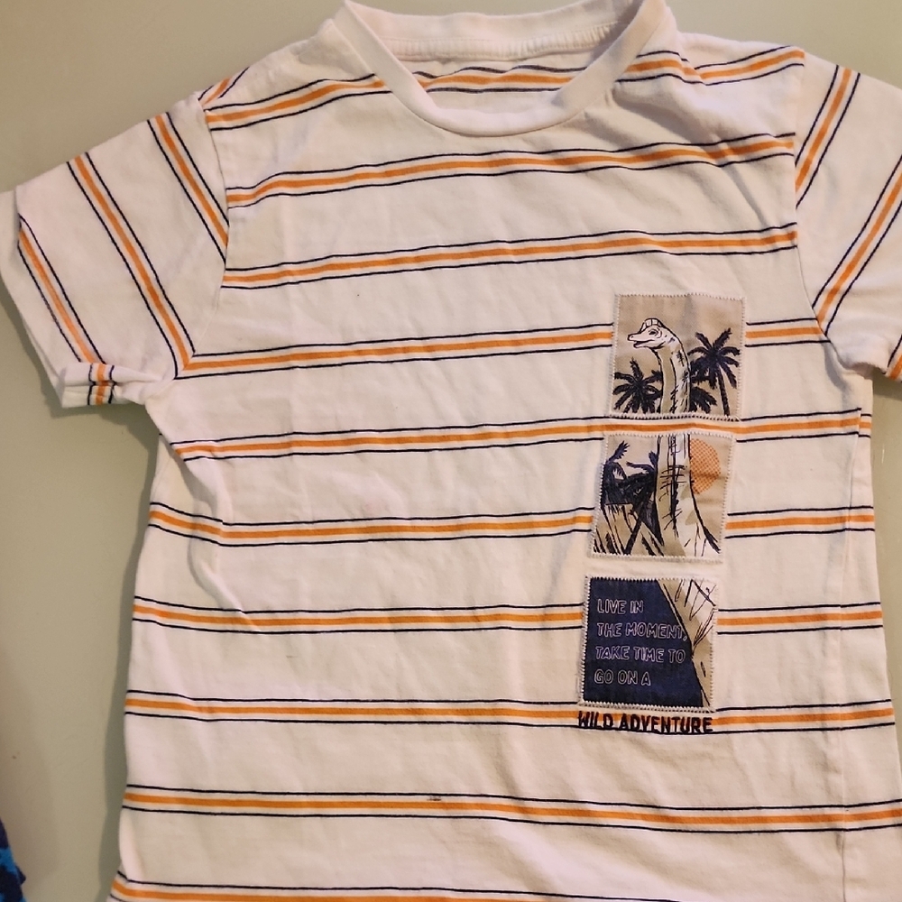 Striped Adventure Kids T-Shirt